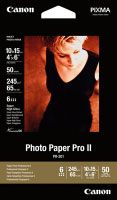 Canon PR-201 Photo Paper Pro II - 4  x 6  - 50 Sheets (2737B011AA)